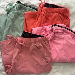 Set of Four Koi Scrub pants Medium